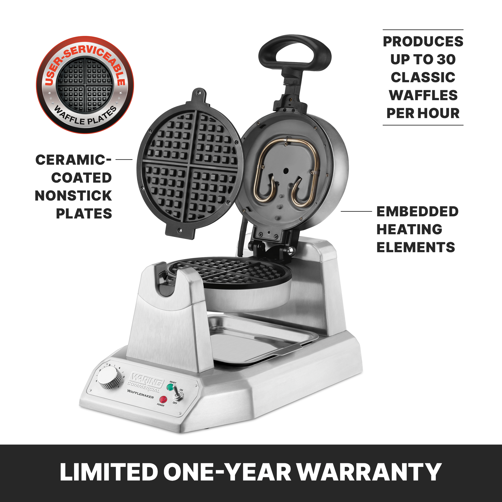 Single Classic Waffle Maker